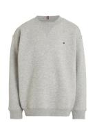 U Timeless Fleece Sweatshirt Tops Sweatshirts & Hoodies Sweatshirts Grey Tommy Hilfiger