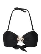 Yucatan Bandeau Swimwear Bikinis Bikini Tops Bandeau Bikinitops Black Hunkemöller