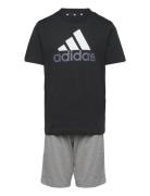 Lk Bl Co T Set Sets Sets With Short-sleeved T-shirt Multi/patterned Adidas Sportswear