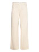 Arletita Straight-Fit Pleated Jeans Bottoms Jeans Straight-regular Beige Mango