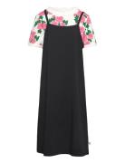 Roses Aop Dress Set Dresses & Skirts Dresses Casual Dresses Short-sleeved Casual Dresses Multi/patterned Mini Rodini