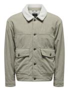 Onsharvey Corduroy Mix Jacket Otw Foret Jakke Khaki Green ONLY & SONS