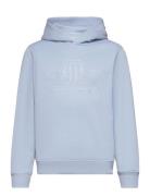 Tonal As Hoodie Tops Sweatshirts & Hoodies Hoodies Blue GANT