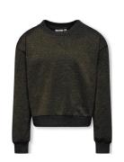 Koglaura L/S Short Glitter O-Neck Ub Swt Tops Sweatshirts & Hoodies Sweatshirts Black Kids Only