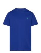 Cotton Jersey Crewneck Tee Tops T-Kortærmet Skjorte Blue Ralph Lauren Kids