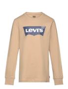 Levi's® Long Sleeve Batwing Tee Tops T-shirts Long-sleeved T-Skjorte Beige Levi's