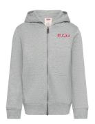 Levi's® Boxtab Full Zip Hoodie Tops Sweatshirts & Hoodies Hoodies Grey Levi's