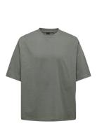 Onsmillenium Ovz Ss Tee Noos Tops T-Kortærmet Skjorte Khaki Green ONLY & SONS