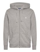 Loopback Fleece Full-Zip Hoodie Tops Sweatshirts & Hoodies Hoodies Grey Polo Ralph Lauren