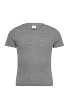 Top Rosie Basic Grey Melange Tops T-Kortærmet Skjorte Grey Lindex