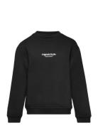 Jorvesterbro Sweat Crew Neck Bn Mni Tops Sweatshirts & Hoodies Sweatshirts Black Jack & J S