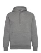 Slhreg-Dan Sweat Hood Tops Sweatshirts & Hoodies Hoodies Grey Selected Homme