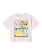 Nkfjaxaja Pokemon Ss Boxy Top Box Sky Tops T-Kortærmet Skjorte Pink Name It