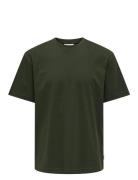 Onsfred Life Rlx Ss Tee Noos Tops T-Kortærmet Skjorte Green ONLY & SONS