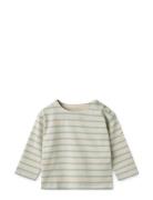 Farah Baby Stripe Sweatshirt Tops T-shirts Long-sleeved T-Skjorte Beige Liewood