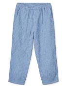 Birger Seersucker Check Pants Bottoms Trousers Blue Liewood