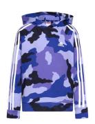 J Bl Camo Ft Hd Sport Sweatshirts & Hoodies Hoodies Blue Adidas Sportswear