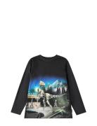 Reif Tops T-shirts Long-sleeved T-Skjorte Black Molo