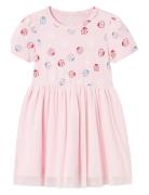 Nmffilera Ss Tulle Dress Dresses & Skirts Dresses Casual Dresses Short-sleeved Casual Dresses Pink Name It