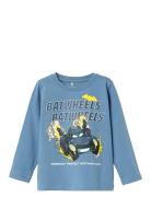 Nmmjatzy Batwheels Ls Top Noos Wab Tops T-shirts Long-sleeved T-Skjorte Blue Name It