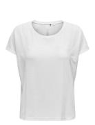 Onpaub-Fia On Ss Bat Loose Tee Tops T-shirts & Tops Short-sleeved White Only Play