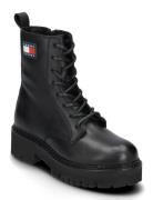 Tjw Urban Lace Up Boot Shoes Boots Ankle Boots Laced Boots Black Tommy Hilfiger