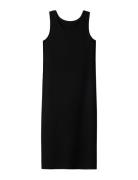 Nlfnunnerev Sl Midi Tank Dress Dresses & Skirts Dresses Casual Dresses Sleeveless Casual Dresses Black LMTD