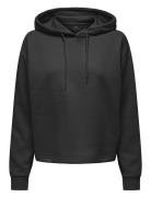 Onpcomfort Ls Brush Hood Swt Tops Sweatshirts & Hoodies Hoodies Black Only Play