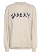 Barbour Northumb Sweat Tops Sweatshirts & Hoodies Sweatshirts Cream Barbour