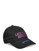 Late Night Service Dad Cap Accessories Headwear Caps Black Les Deux