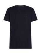 Essential Reg Fit Solid Tee Tops T-Kortærmet Skjorte Navy Tommy Hilfiger