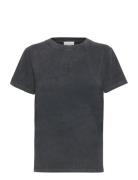 Seattlemw Logo Emb. Tee Tops T-shirts & Tops Short-sleeved Grey My Essential Wardrobe