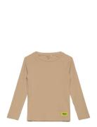 Nmmlivanno Ls Top Pb Tops T-shirts Long-sleeved T-Skjorte Brown Name It