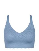 Sloggi Zero Feel Bliss Bralette Lingerie Bras & Tops Soft Bras Bralette Blue Sloggi