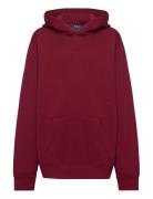 Fleece Hoodie Tops Sweatshirts & Hoodies Hoodies Burgundy Ralph Lauren Kids