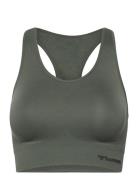 Hmltif Seamless Sports Top Sport Bras & Tops Sports Bras - All Green Hummel