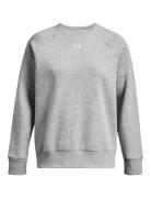 Ua Rival Fleece Crew Sport Sweatshirts & Hoodies Sweatshirts Grey Under Armour