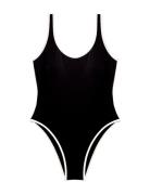 Cora Swimsuit Badedragt Badetøj Black Rethinkit