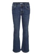 Vmriver Hr Flared J Vi3448 Girl Ga Noos Bottoms Jeans Regular Jeans Blue Vero Moda Girl