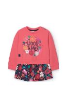 Fleece Combined Dress For Baby -Bci Dresses & Skirts Dresses Casual Dresses Long-sleeved Casual Dresses Multi/patterned Boboli