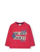 Knit T-Shirt For Baby Boy -Bci Tops T-shirts Long-sleeved T-Skjorte Red Boboli