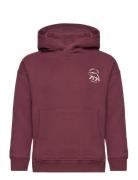 Cotton-Blend Message Sweatshirt Tops Sweatshirts & Hoodies Hoodies Burgundy Mango