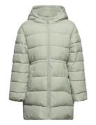 Quilted Long Coat Foret Jakke Green Mango