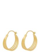 Midnight Sun Earrings Accessories Jewellery Earrings Hoops Gold Pernille Corydon