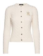 Cable-Knit Cotton Cardigan Tops Knitwear Cardigans Cream Lauren Ralph Lauren