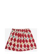 Harlequin All Over Quilted Woven Skirt Dresses & Skirts Skirts Short Skirts Red Bobo Choses