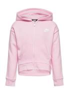 Nkg Club Fleece High Low Fz Hd / Nkg Club Fleece High Low Fz Sport Sweatshirts & Hoodies Hoodies Pink Nike