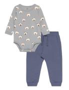 Set Body Trousers Back Focus Bodies Long-sleeved Multi/patterned Lindex