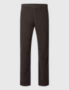 Slh175-Slim Miles Structure Dyed Pant Bottoms Trousers Chinos Black Selected Homme