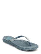 Flipflop With Glitter Shoes Summer Shoes Sandals Flip Flops Blue Ilse Jacobsen